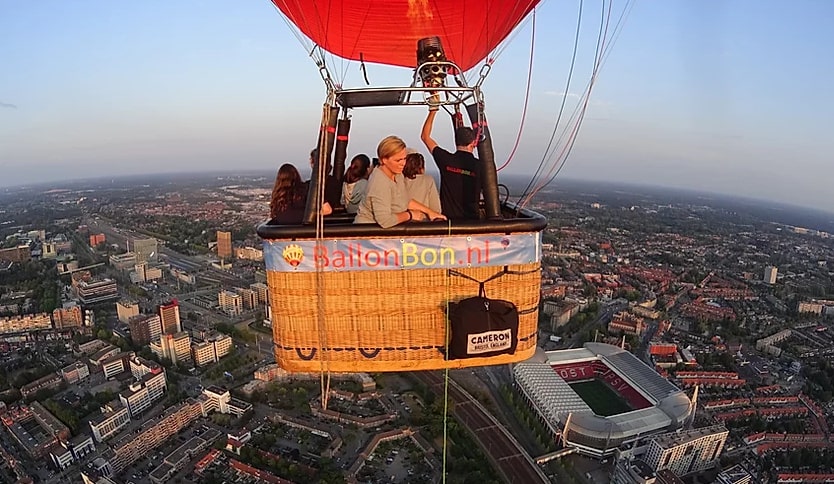 Ballonvaart over centrum Eindhoven met 6 passagiers